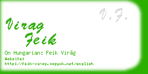 virag feik business card